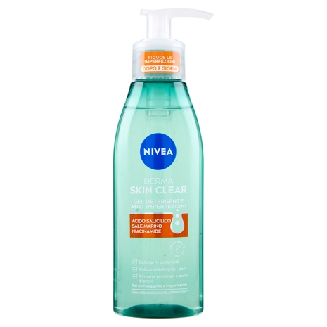 Nivea Derma Skin Clear Gel Detergente Anti-Imperfezioni 150 ml
